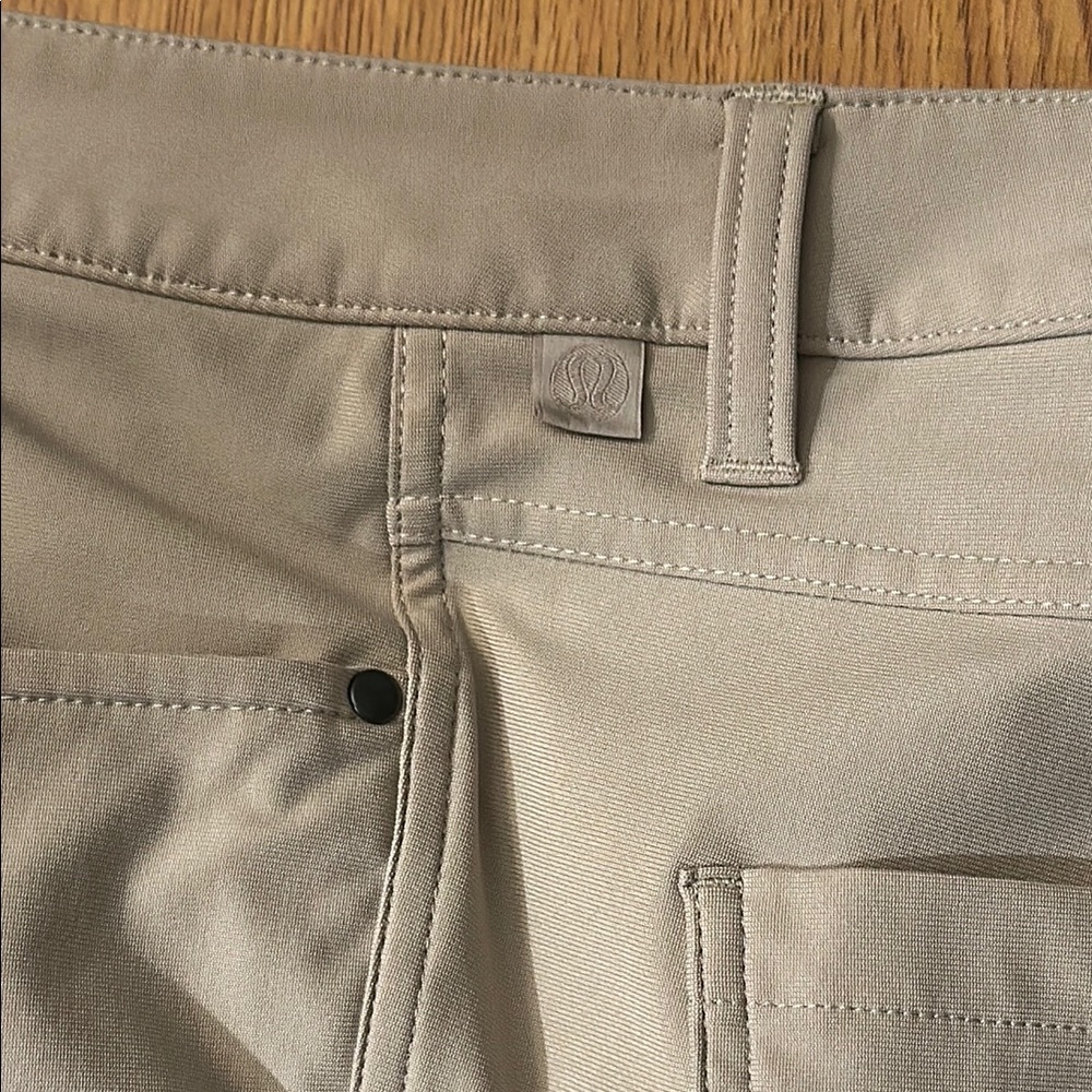 LIKE NEW Lululemon Skinny Fit Khakis Size 33 - Picture 2 of 6
